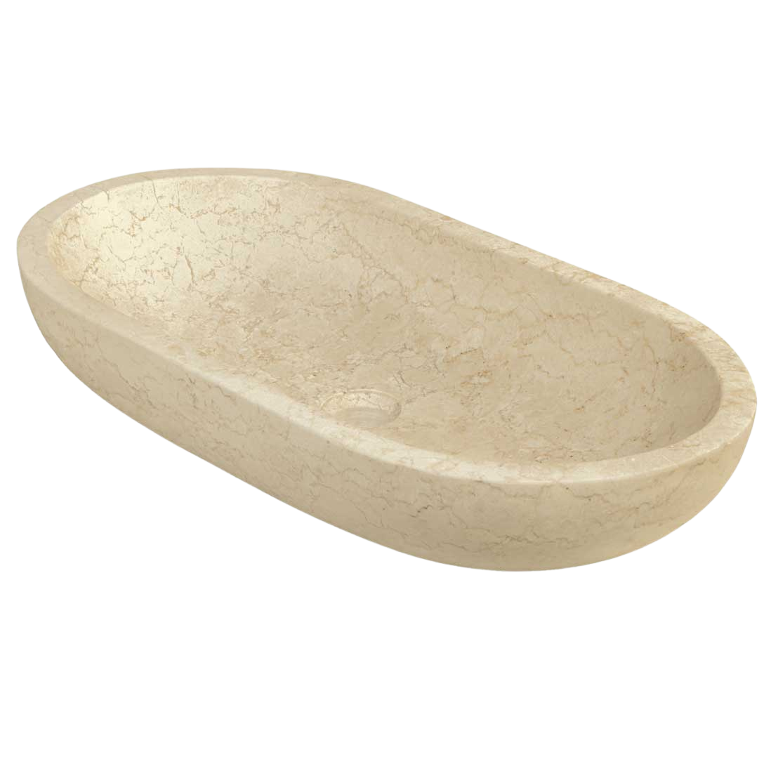 Lavabo Ovale Beige - 35cm x 70CM x 15cm height