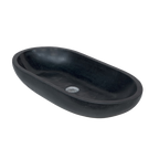 Ovale Basalto Nero - 35cm x 70CM x 15cm height