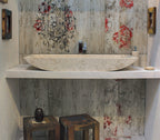 Lavabo Arco Beige - 40cm x 100CM x 30cm height