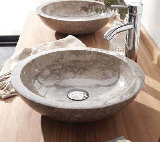 Lavabo Tondo Grigio - ∅45cm x 15cm height